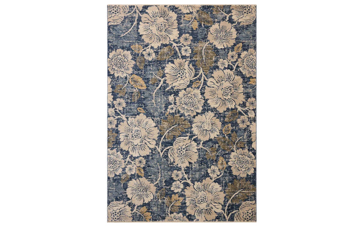 Loloi II Eileen Collection Denim & Natural 7.10 x 10.2 Area Rug