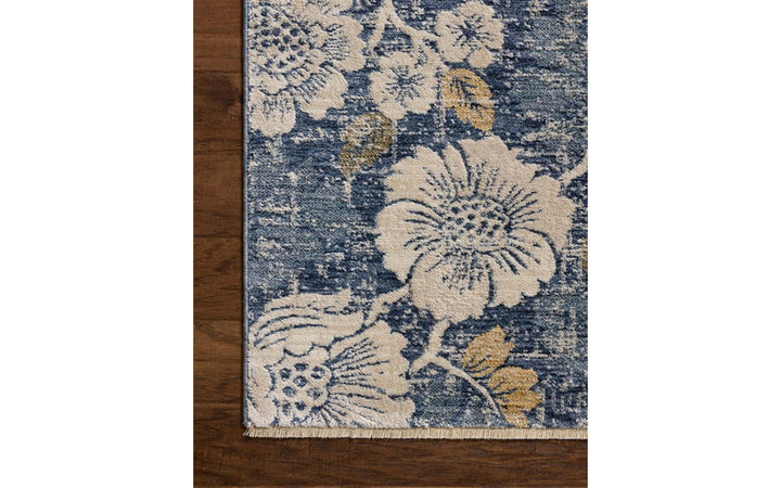 Loloi II Eileen Collection Denim & Natural 7.10 x 10.2 Area Rug