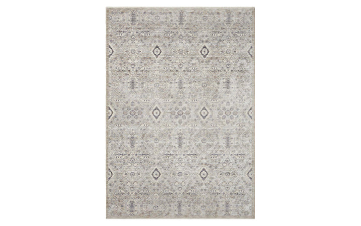Amber Lewis x Loloi Zuma Collection Silver & Sky 7.10 x 10.10 Area Rug
