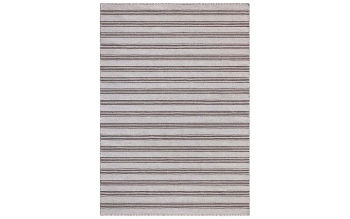 Magnolia Home x Loloi Charlie Collection Silver & Bark 7.9 x 9.9 Indoor/Outdoor Rug