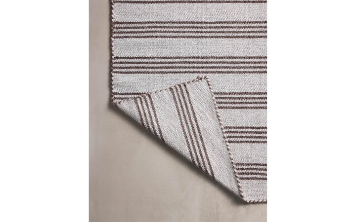 Magnolia Home x Loloi Charlie Collection Silver & Bark 7.9 x 9.9 Indoor/Outdoor Rug