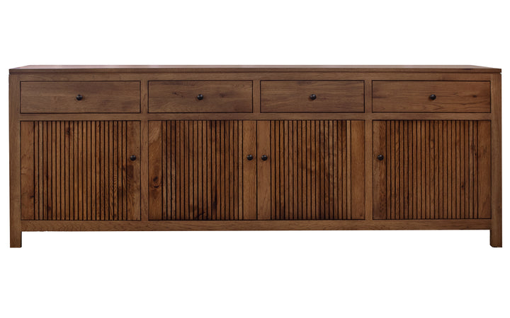 Rustic Hickory TV Console
