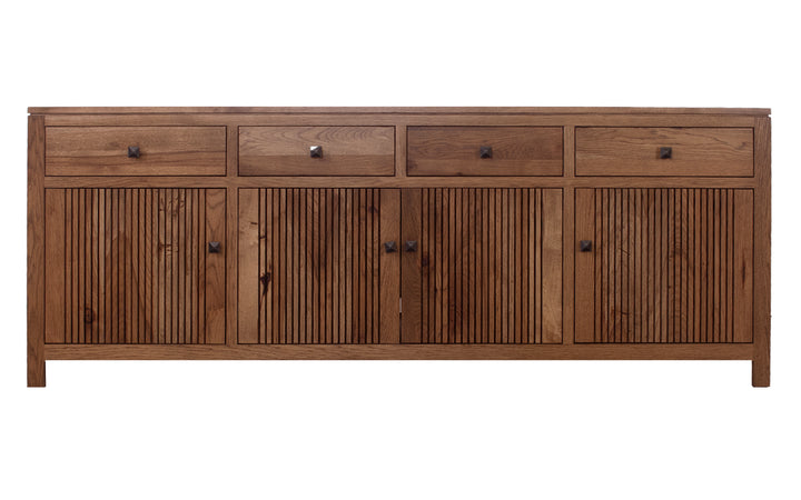 Rustic Hickory TV Console