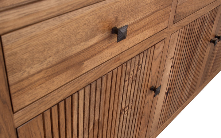 Rustic Hickory TV Console