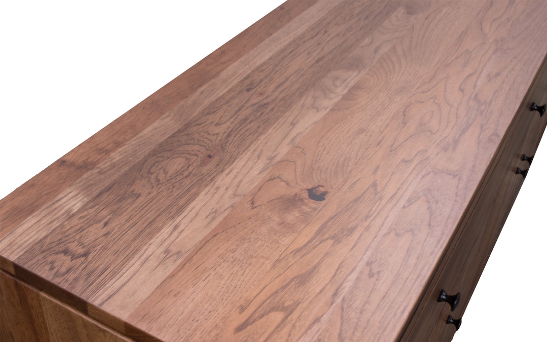 Rustic Hickory TV Console