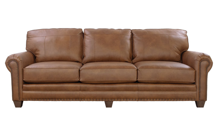 Smith Brothers Leather Sofa