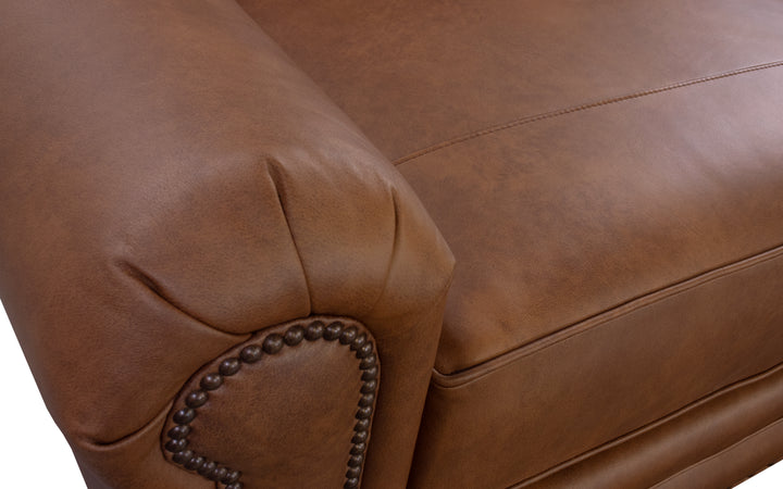 Smith Brothers Leather Sofa