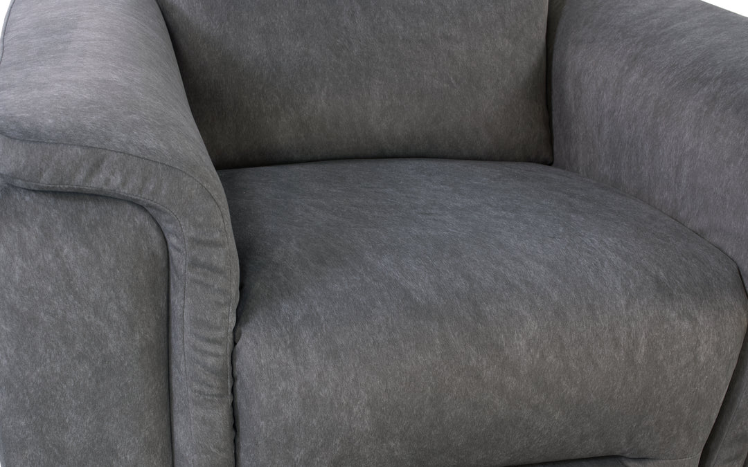 Elran Upholstered Power Reclining Console Loveseat