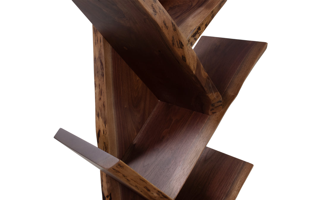 Walnut Live Edge Bookshalef