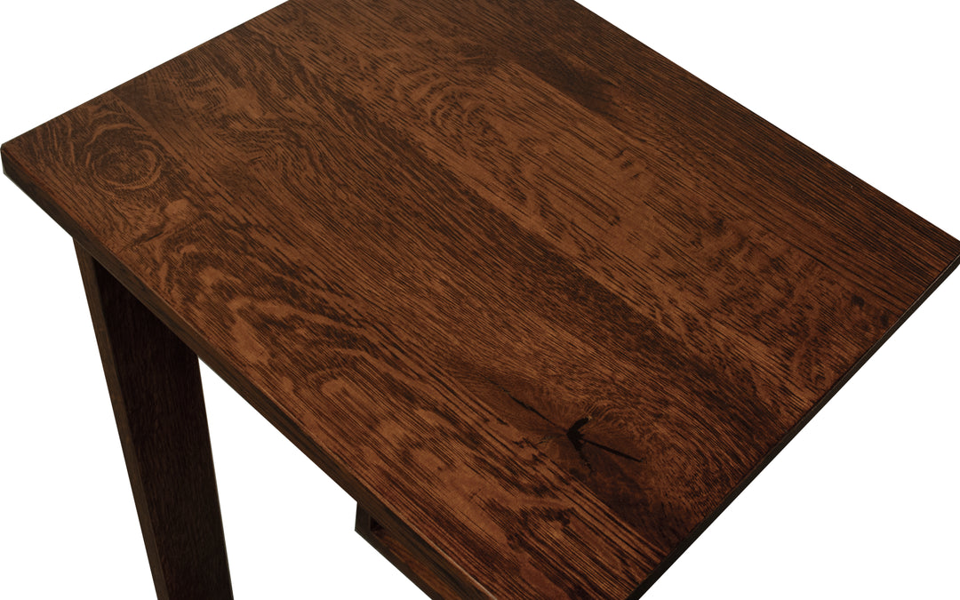 Rustic Quartersawn White Oak End Table
