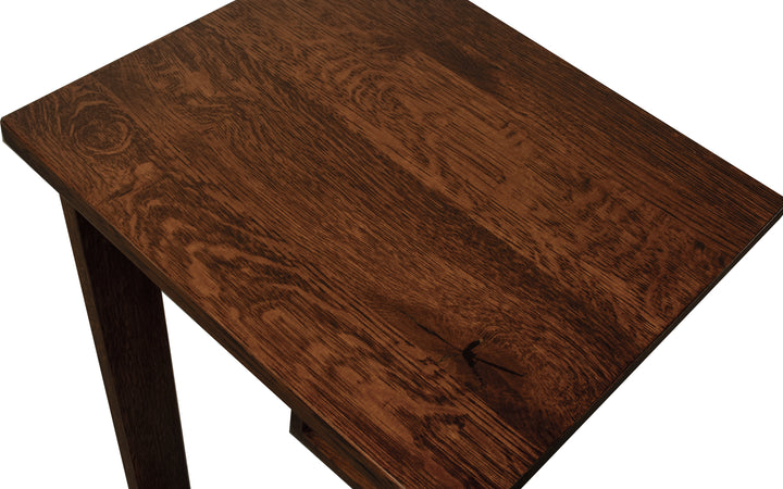 Rustic Quartersawn White Oak End Table