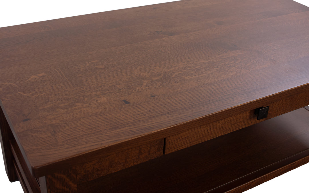 Rustic Quartersawn White Oak Coffee Table