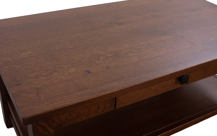 Rustic Quartersawn White Oak Coffee Table