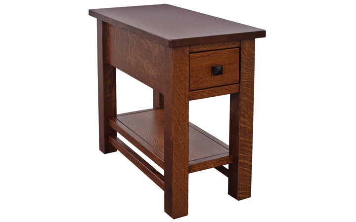 Rustic Quartersawn White Oak End Table