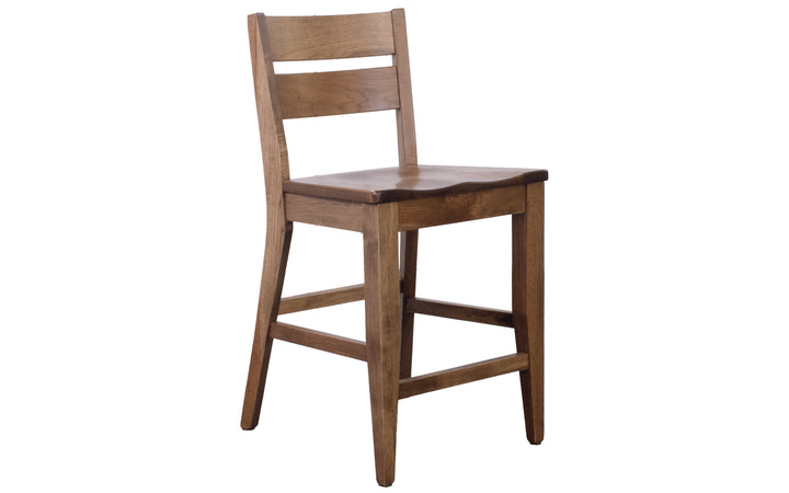 Rustic Hickory Counter Stool