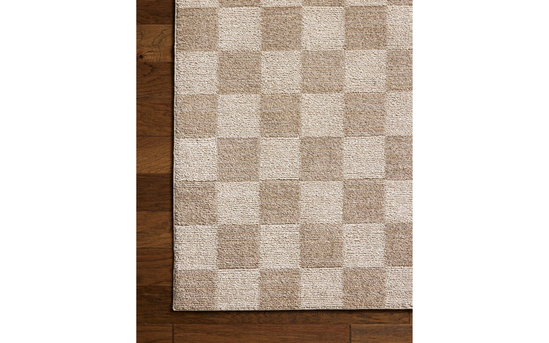 Loloi Calvin Collection Pebble & Ivory 7.10 Round Area Rug