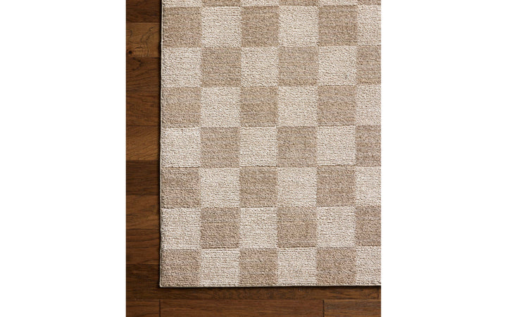 Loloi Calvin Collection Pebble & Ivory 7.10 Round Area Rug