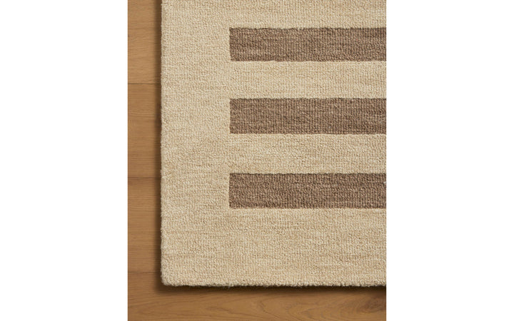 Loloi Craven Collection Oatmeal & Bark 7.9 X 9.9 Area Rug