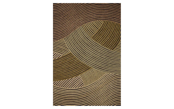 Loloi Madi Collection Espresso & Multi 7.9 X 9.9 Area Rug