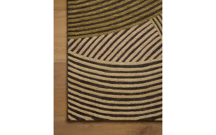 Loloi Madi Collection Espresso & Multi 7.9 X 9.9 Area Rug