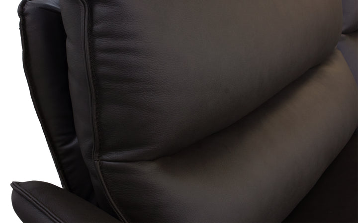 Violino Leather Power Reclining Loveseat Console