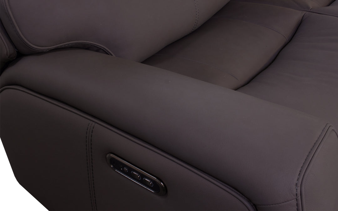 Violino Leather Power Reclining Loveseat