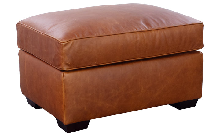 Stone & Leigh Isabell Leather Ottoman