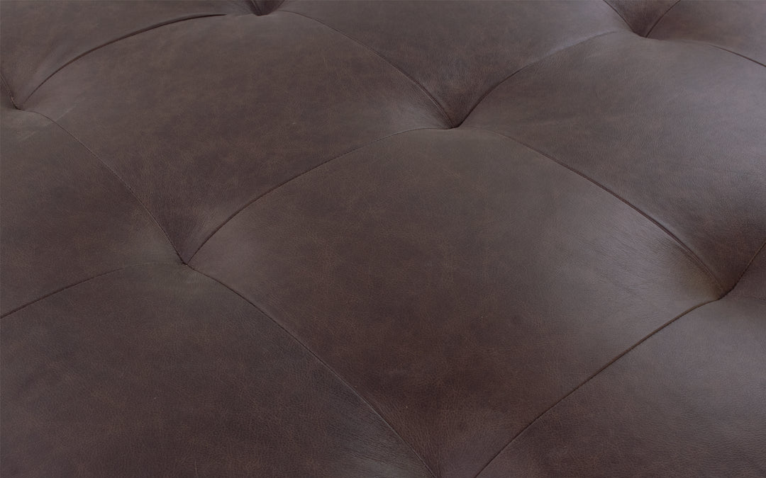 Noble Maxwell Leather Ottoman