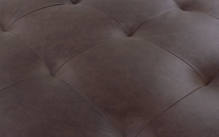 Noble Maxwell Leather Ottoman