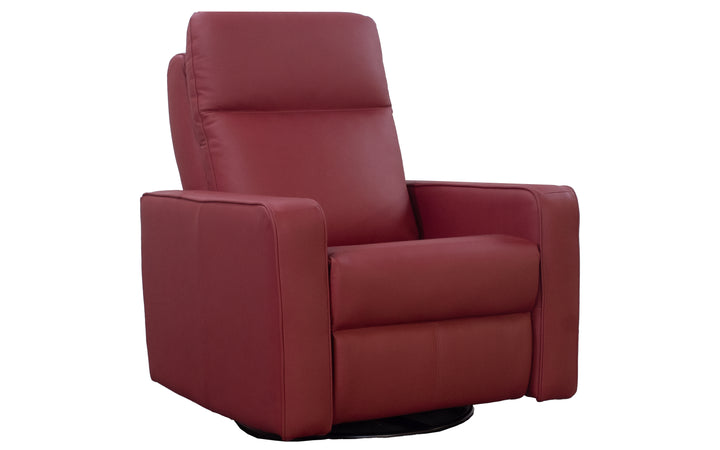 Elran Leather Power Swivel Glide Recliner