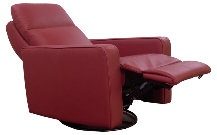 Elran Leather Power Swivel Glide Recliner