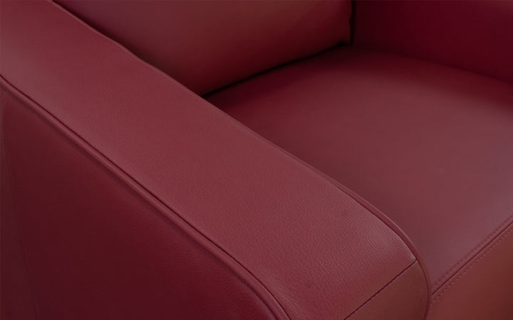 Elran Leather Power Swivel Glide Recliner