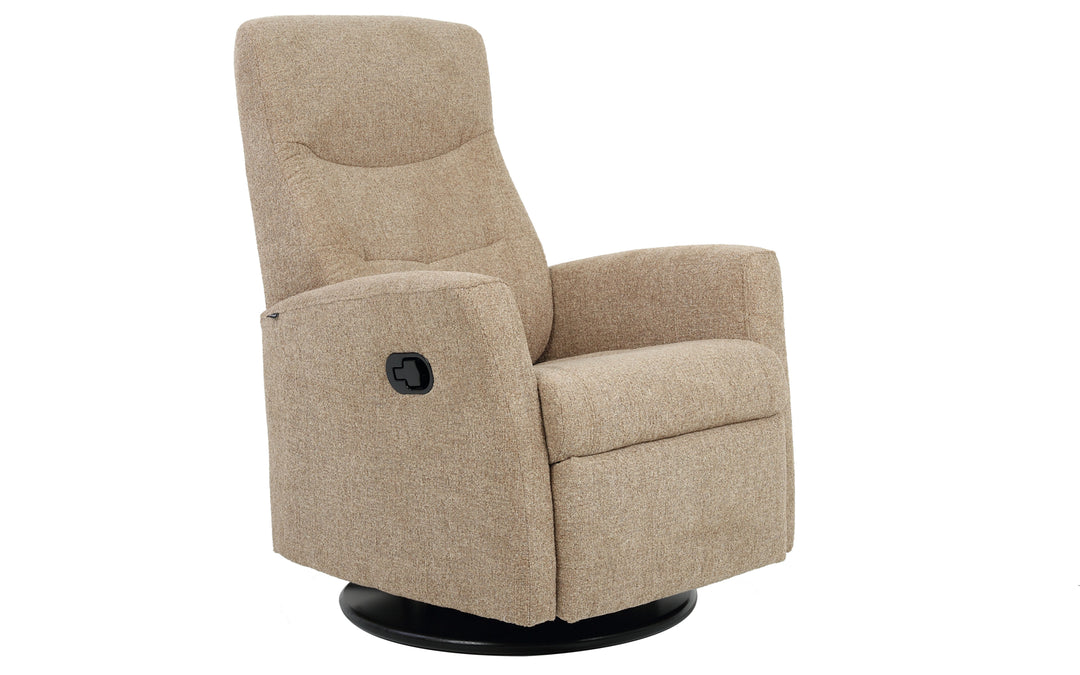 Fjords Oslo Upholstered Swivel Manual Recliner