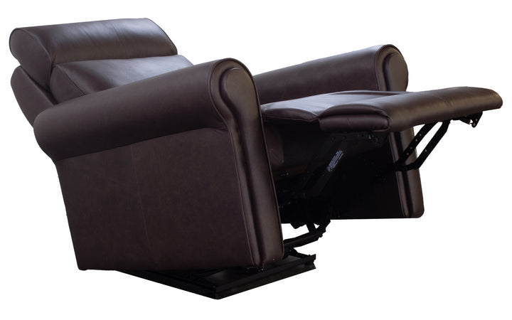 Elran Leather Power Swivel Glide Recliner