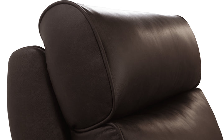 Elran Leather Power Swivel Glide Recliner