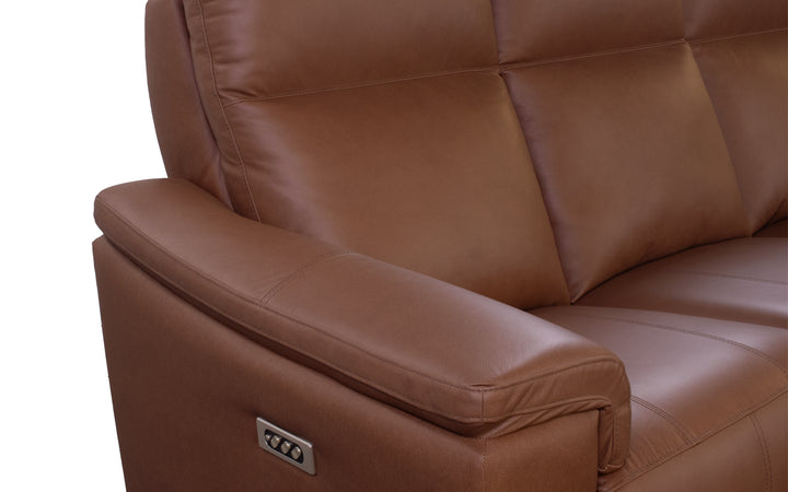 Elran Leather Power Reclining Sofa