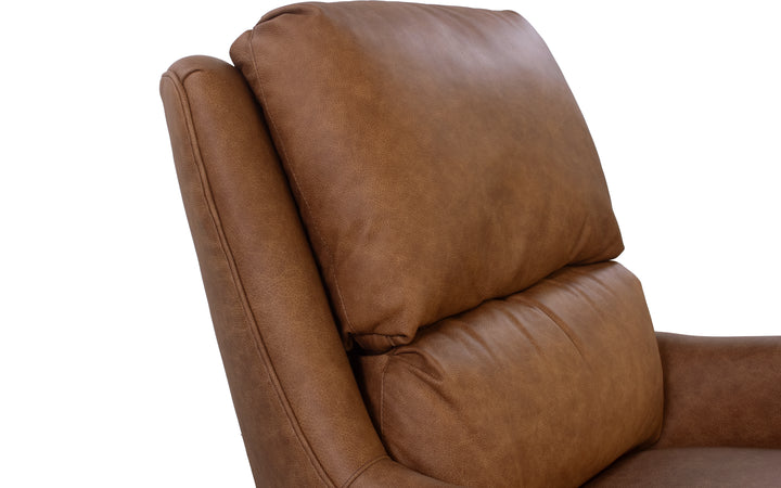 Smith Brothers Leather Swivel Glider