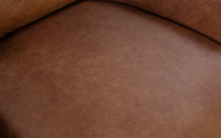 Smith Brothers Leather Swivel Glider