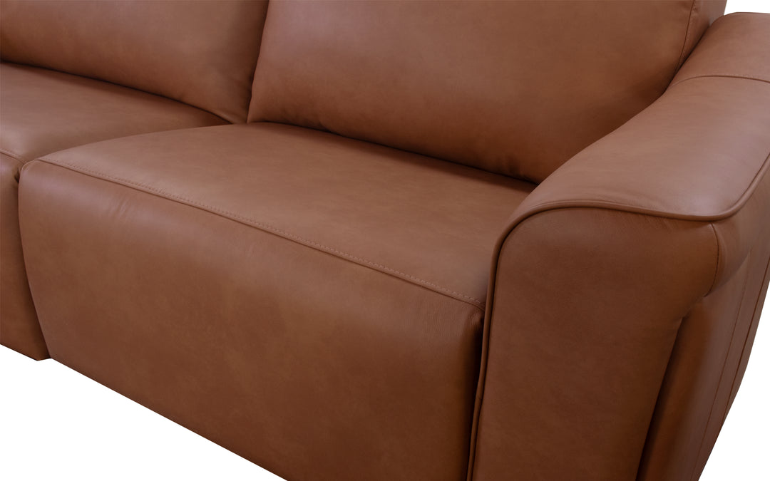 Elran Leather Power Reclining Sofa