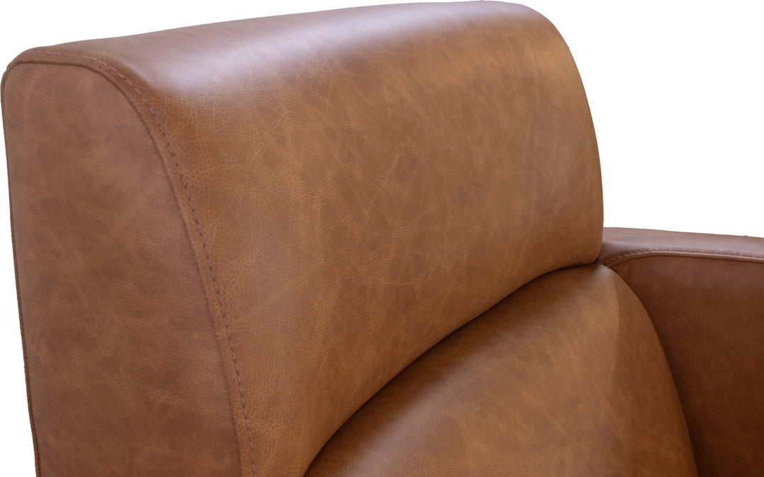 Elran Leather Swivel Glider