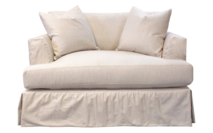 Stone & Leigh Upholstered Bentley Slip Cover Chair and a Half