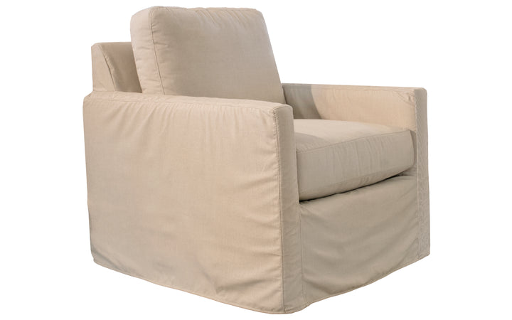 Stone & Leigh Upholstered Savannah Slip Cover Swivel Glider