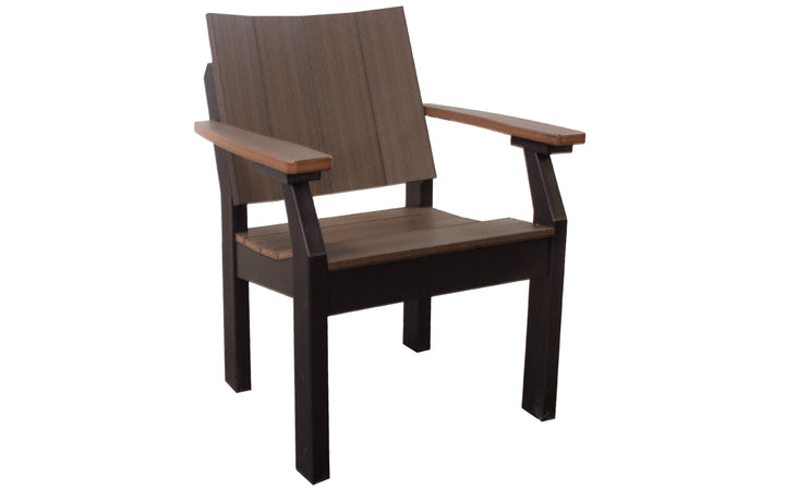 Outdoor Dining Chair - Brazil Walnut & Black