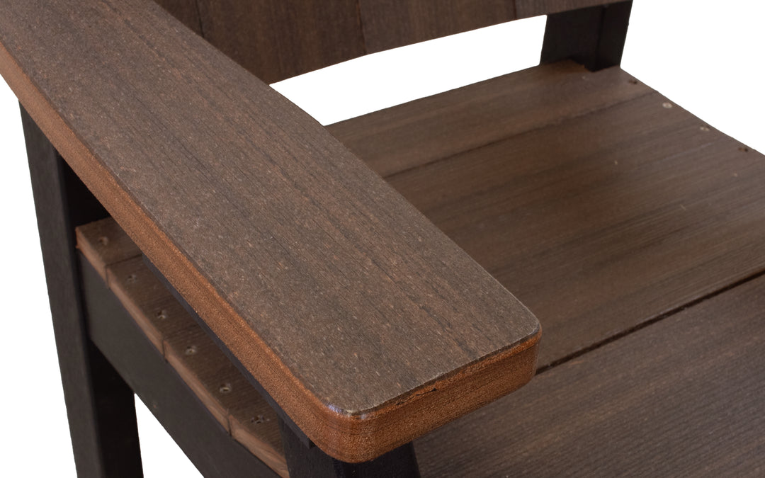 Outdoor Dining Chair - Brazil Walnut & Black