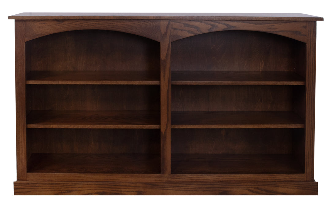 Oak Double Bookcase