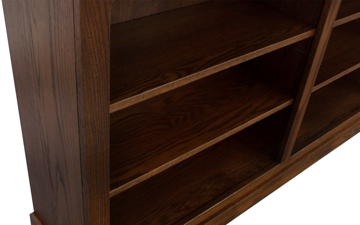 Oak Double Bookcase