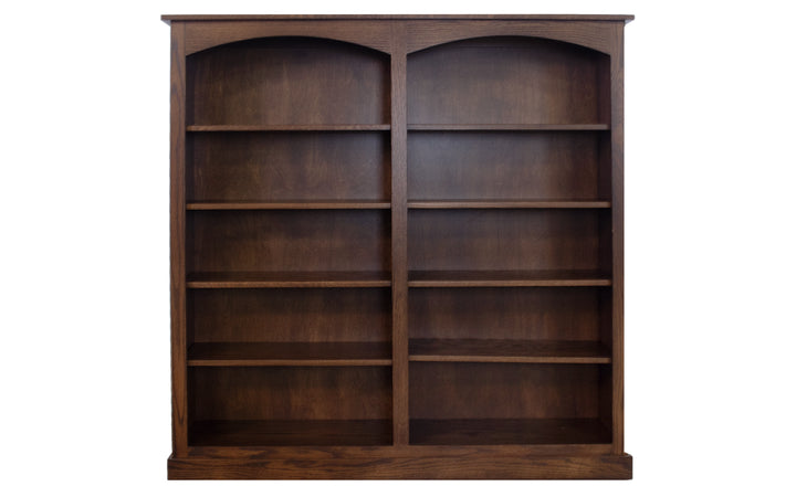 Oak Double Bookcase