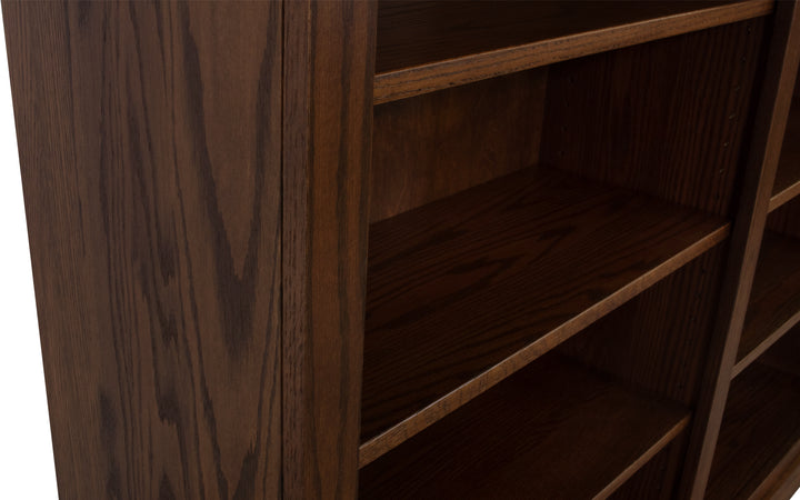 Oak Double Bookcase
