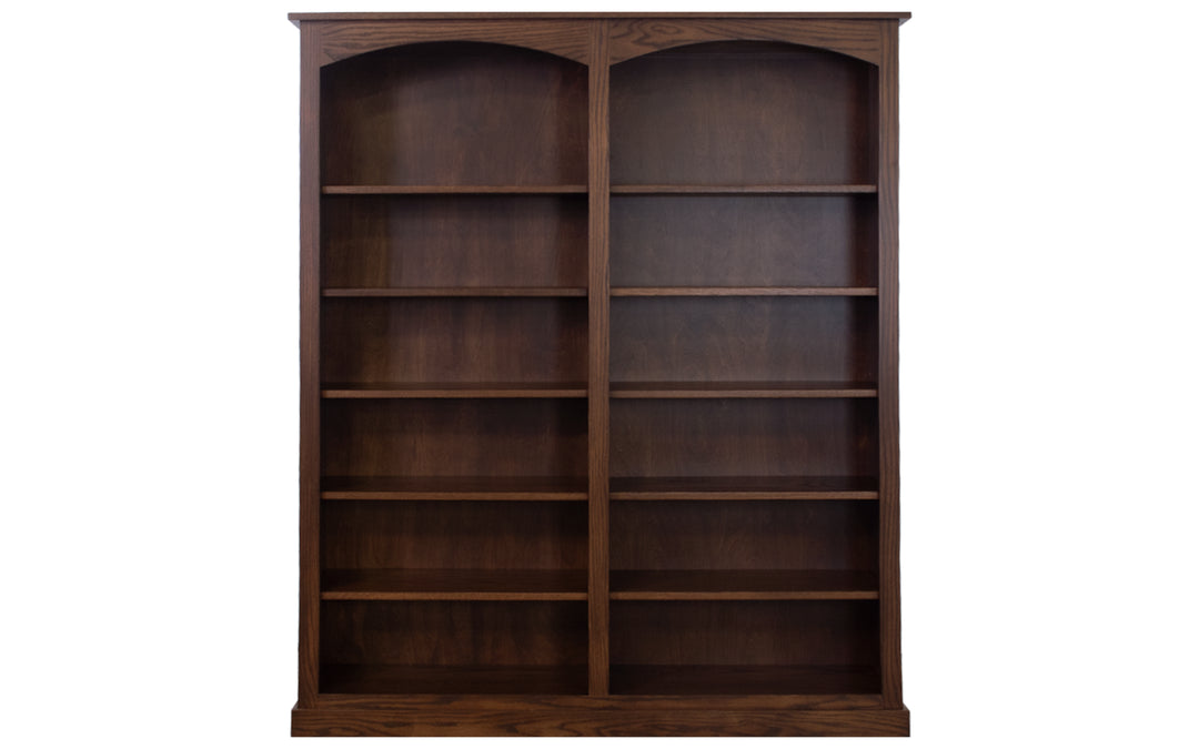 Oak Double Bookcase