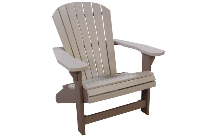 Outdoor Adirondack Chair - Weatherwood & Sand